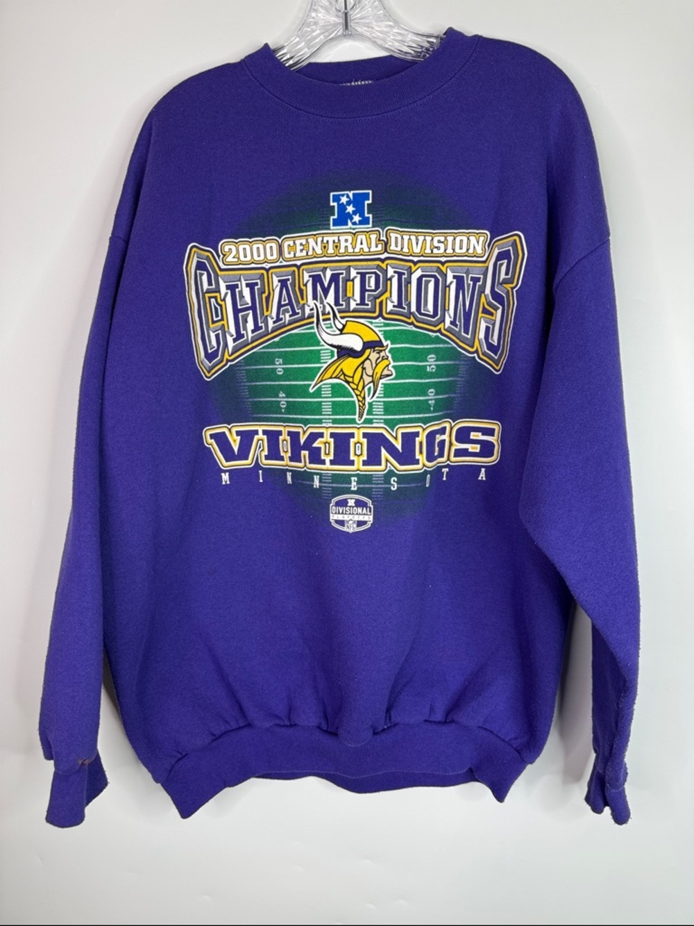 Vintage Minnesota Vikings 2000 Central Division Champions Sweatshirt XL